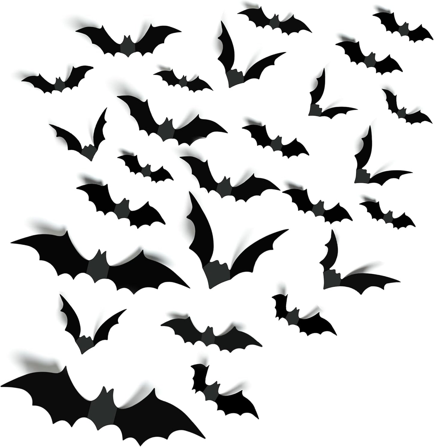 Hallween Decorations Bats Wall Decor 140PCS