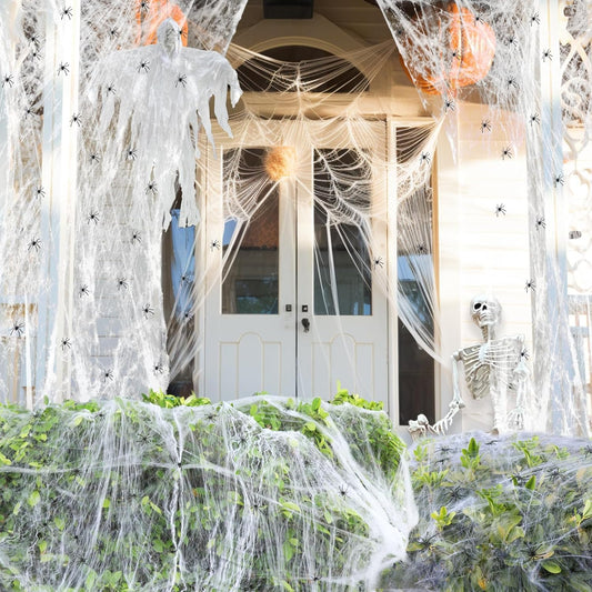 1400 Sqft Spider Webs Halloween Decorations Outdoor
